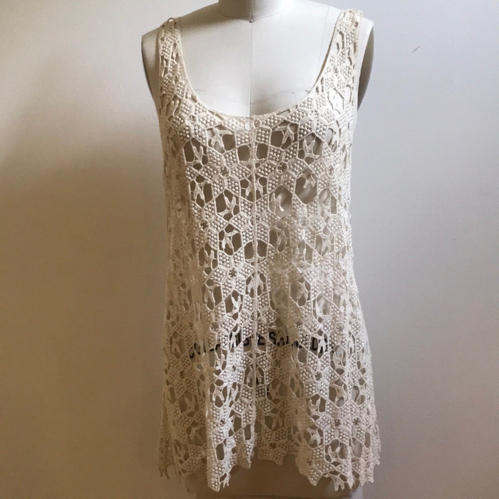 Aqua lace top